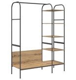 VidaXL Kledingrek met Planken Artisan Eiken 120x44x160 cm Geengineerd Hout