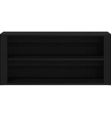 VidaXL Schoenenbank 100x35x45 cm bewerkt hout zwart eikenkleurig