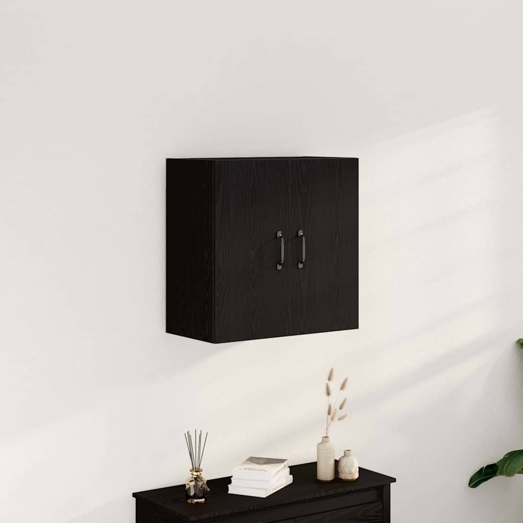 VidaXL Wandkast 60x31x60 cm bewerkt hout zwart eikenkleurig