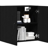 VidaXL Wandkast 60x31x60 cm bewerkt hout zwart eikenkleurig