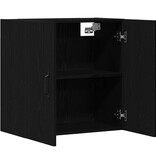 VidaXL Wandkast 60x31x60 cm bewerkt hout zwart eikenkleurig