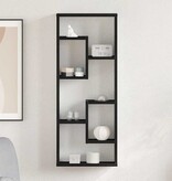 VidaXL Wandplank 36x16x90 cm bewerkt hout zwart eikenkleurig