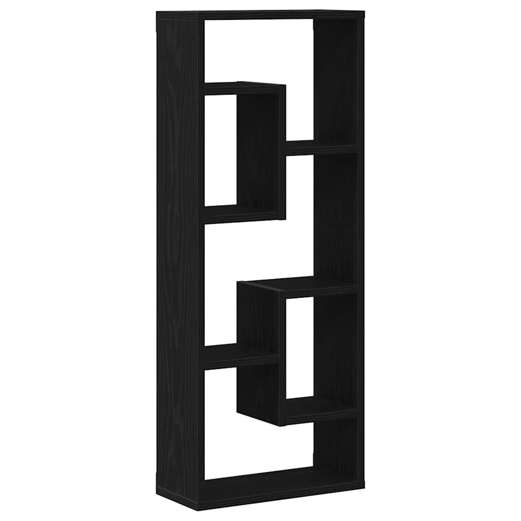 VidaXL Wandplank 36x16x90 cm bewerkt hout zwart eikenkleurig