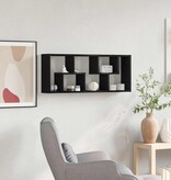 VidaXL Wandplank 36x16x90 cm bewerkt hout zwart eikenkleurig