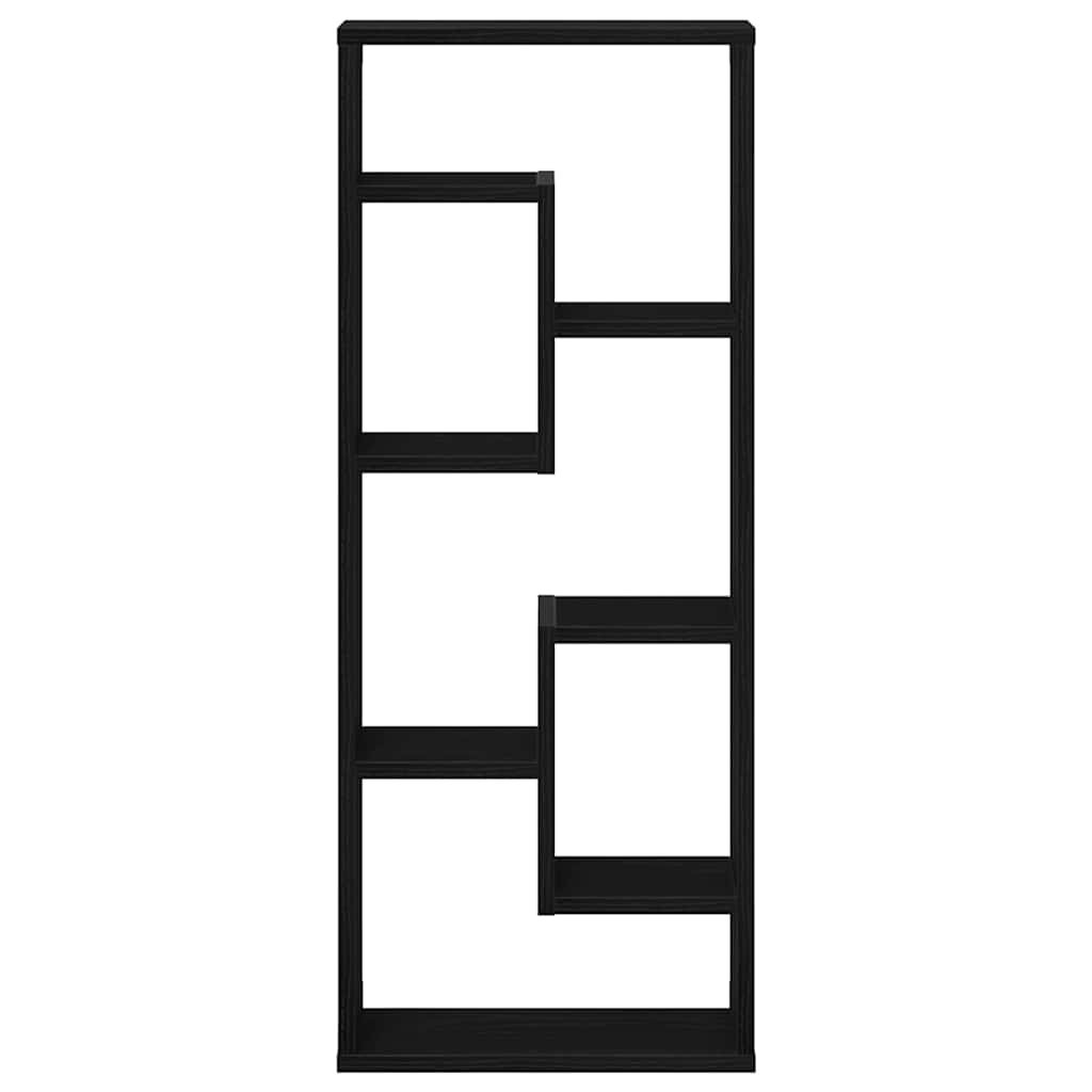 VidaXL Wandplank 36x16x90 cm bewerkt hout zwart eikenkleurig