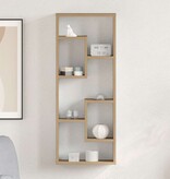 VidaXL Wandplank 36x16x90 cm bewerkt hout artisanaal eikenkleurig