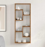 VidaXL Wandplank 36x16x90 cm bewerkt hout oud houtkleurig