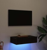 VidaXL Tv-meubel met LED-verlichting 60x35x15,5 cm zwart eikenkleurig