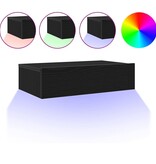 VidaXL Tv-meubel met LED-verlichting 60x35x15,5 cm zwart eikenkleurig