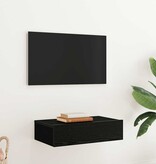 VidaXL Tv-meubel met LED-verlichting 60x35x15,5 cm zwart eikenkleurig