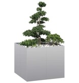 VidaXL Plantenbak 100x100x80 cm gegalvaniseerd staal