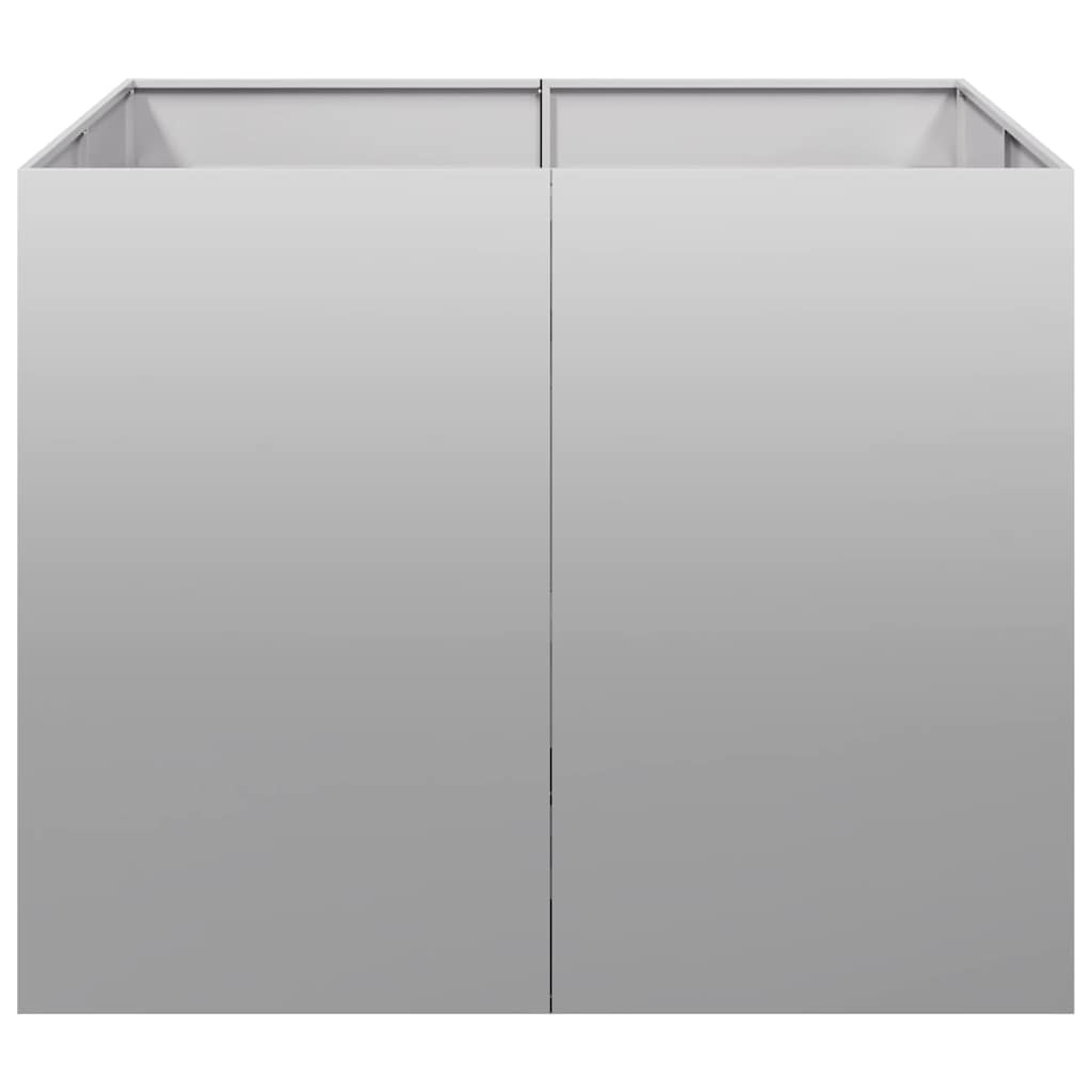 VidaXL Plantenbak 100x100x80 cm gegalvaniseerd staal