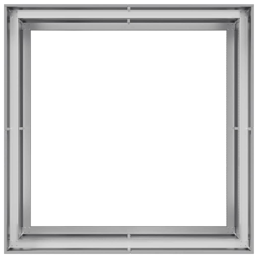 VidaXL Plantenbak 100x100x80 cm gegalvaniseerd staal