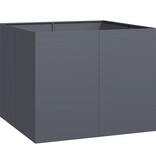 VidaXL Plantenbak 100x100x80 cm staal antracietkleurig