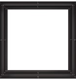 Plantenbak 100x100x80 cm staal zwart