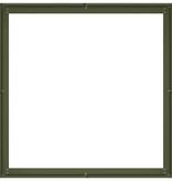 Plantenbak 100x100x30 cm staal olijfgroen