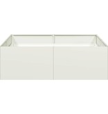 Plantenbak 100x100x30 cm staal wit