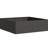 Plantenbak 100x100x30 cm staal zwart