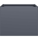 Plantenbak 40x40x30 cm staal antracietkleurig