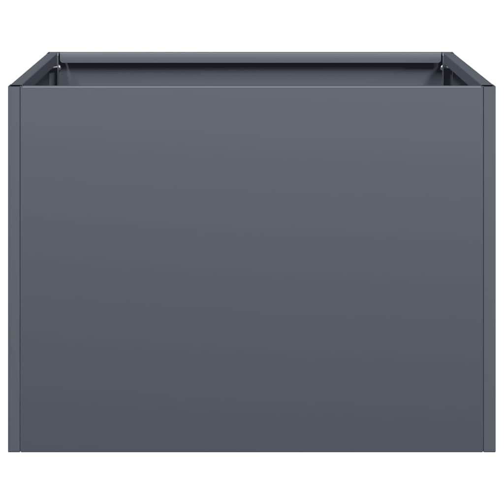 Plantenbak 40x40x30 cm staal antracietkleurig