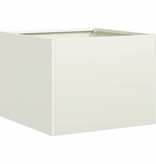 Plantenbak 40x40x30 cm staal wit