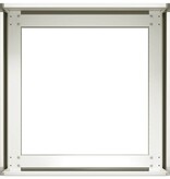 Plantenbak 40x40x30 cm staal wit