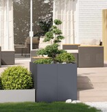 Plantenbak 80x80x80 cm staal antracietkleurig