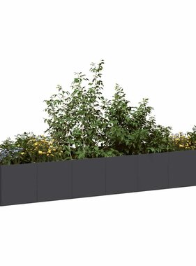 VidaXL Plantenbak 280x80x40 cm staal zwart