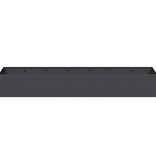 VidaXL Plantenbak 280x80x40 cm staal zwart