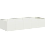 VidaXL Plantenbak 200x80x40 cm staal wit