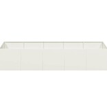 VidaXL Plantenbak 200x80x40 cm staal wit