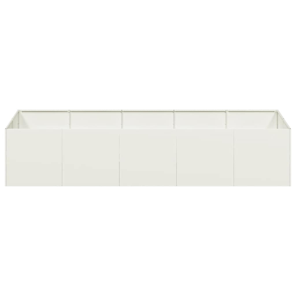 VidaXL Plantenbak 200x80x40 cm staal wit