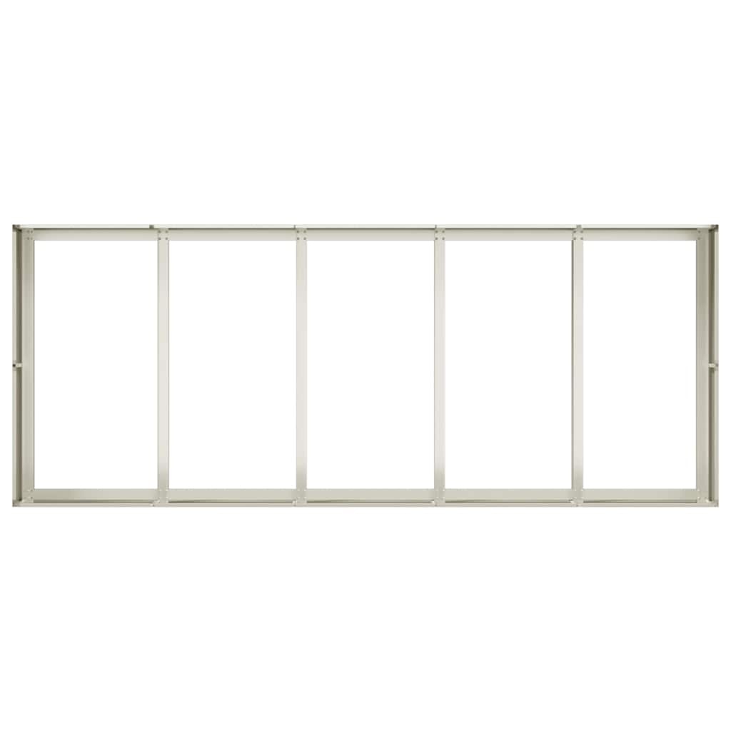 VidaXL Plantenbak 200x80x40 cm staal wit