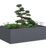 VidaXL Plantenbak 120x80x40 cm staal antracietkleurig