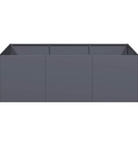 VidaXL Plantenbak 120x80x40 cm staal antracietkleurig