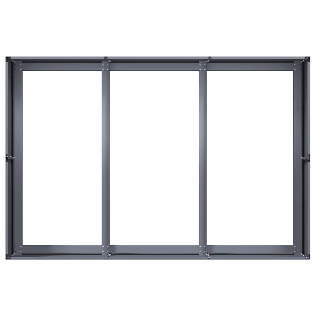 VidaXL Plantenbak 120x80x40 cm staal antracietkleurig