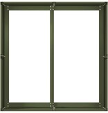 VidaXL Plantenbak 80x80x40 cm koudgewalst staal olijfgroen