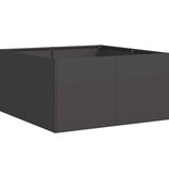 VidaXL Plantenbak 80x80x40 cm koudgewalst staal zwart