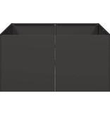 VidaXL Plantenbak 80x80x40 cm koudgewalst staal zwart