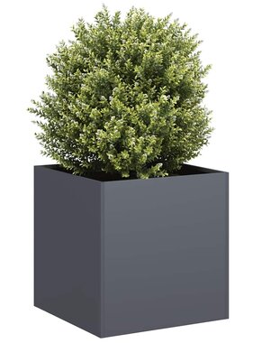 VidaXL Plantenbak 40x40x40 cm koudgewalst staal antracietkleurig