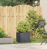 VidaXL Plantenbak 40x40x40 cm koudgewalst staal antracietkleurig