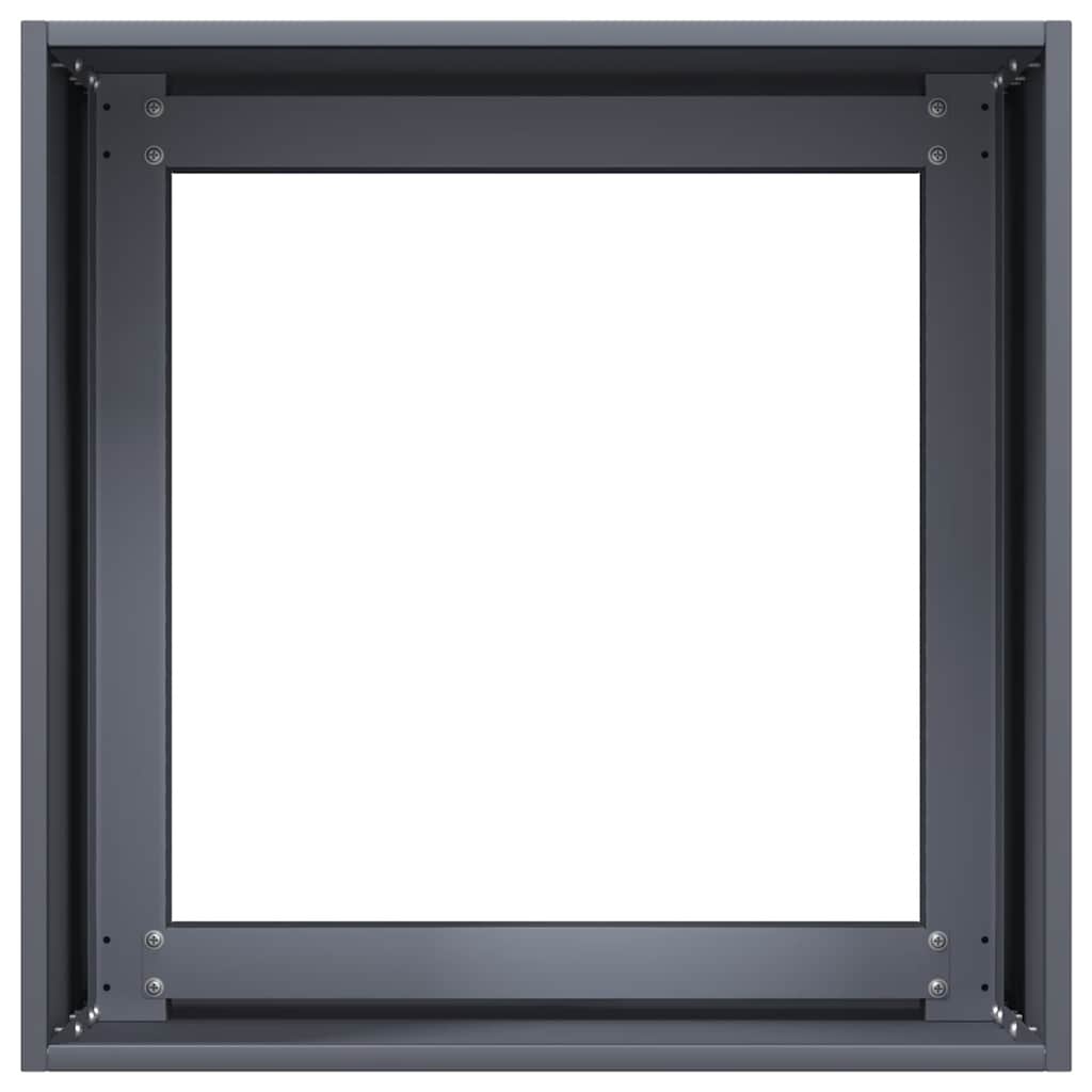 VidaXL Plantenbak 40x40x40 cm koudgewalst staal antracietkleurig