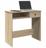 VidaXL Bureau 80x40x75 cm bewerkt hout sonoma eikenkleurig