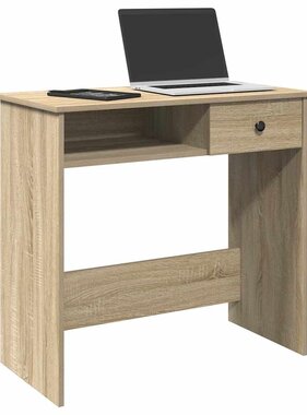 VidaXL Bureau 80x40x75 cm bewerkt hout sonoma eikenkleurig