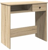 VidaXL Bureau 80x40x75 cm bewerkt hout sonoma eikenkleurig
