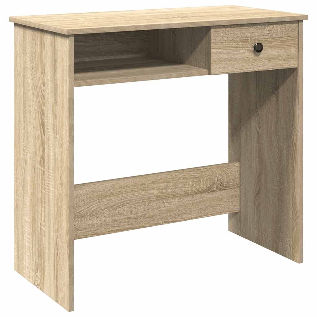 VidaXL Bureau 80x40x75 cm bewerkt hout sonoma eikenkleurig