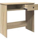 VidaXL Bureau 80x40x75 cm bewerkt hout sonoma eikenkleurig