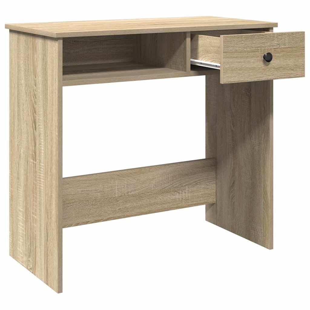 VidaXL Bureau 80x40x75 cm bewerkt hout sonoma eikenkleurig