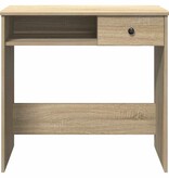 VidaXL Bureau 80x40x75 cm bewerkt hout sonoma eikenkleurig