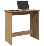 VidaXL Bureau 80x40x75 cm bewerkt hout artisanaal eikenkleurig